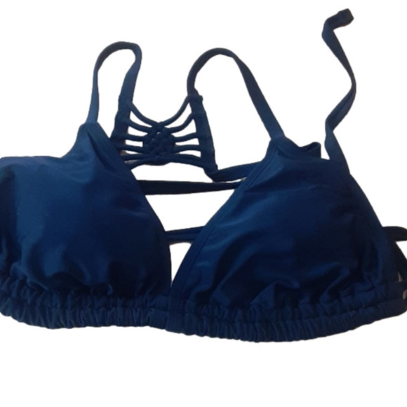 Xhilaration Bikini Top Black Strappy Size 16W - Picture 1 of 4